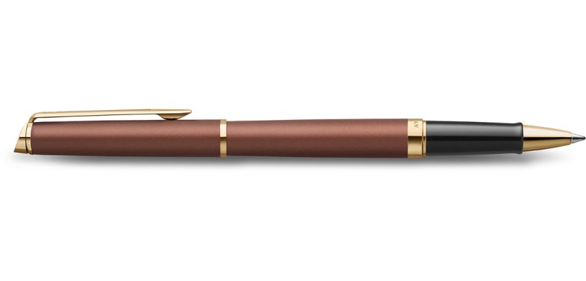 Waterman Hémisphère Metalic roller, fin, cuivre GT, giftbox