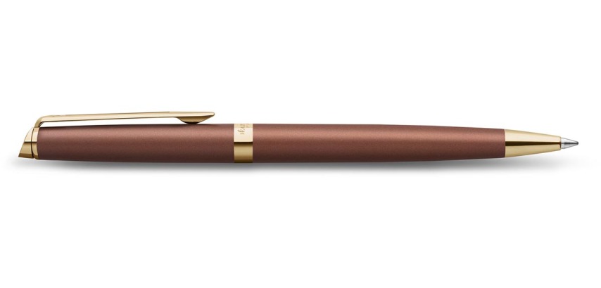 Waterman Hémisphère Metalic stylo bille, moyen, cuivre GT, giftbox