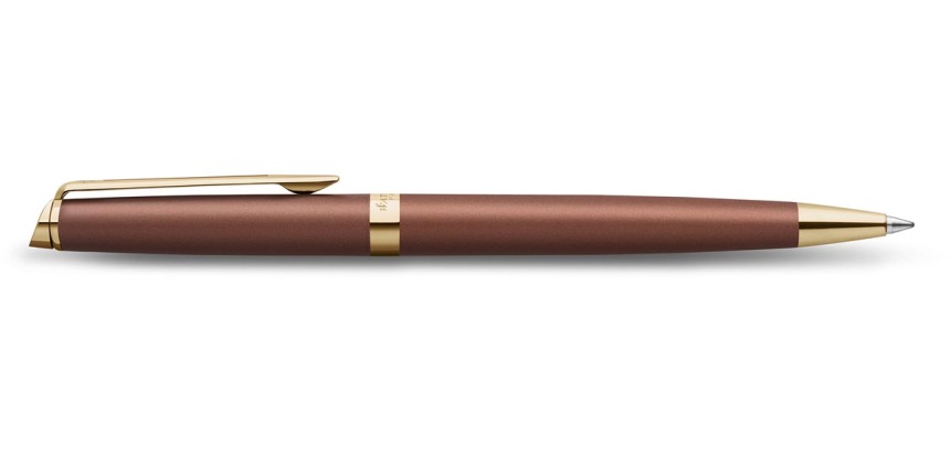 Waterman Hémisphère Metalic balpen, medium, koperrood GT, giftbox