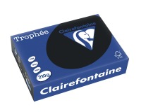 Clairefontaine Trophée Pastel, papier couleur, A4, 210 g, 250 feuilles, zwart