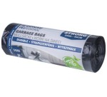 DONAU PROFESSIONAL garbage bag, 35 microns, size 90 x 110 cm, 160 liters, black, pack of 10 pieces