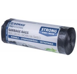 DONAU PROFESSIONAL trash bag, 40 microns, size 105 x 140 cm, 240 liters, black, pack of 10 pieces