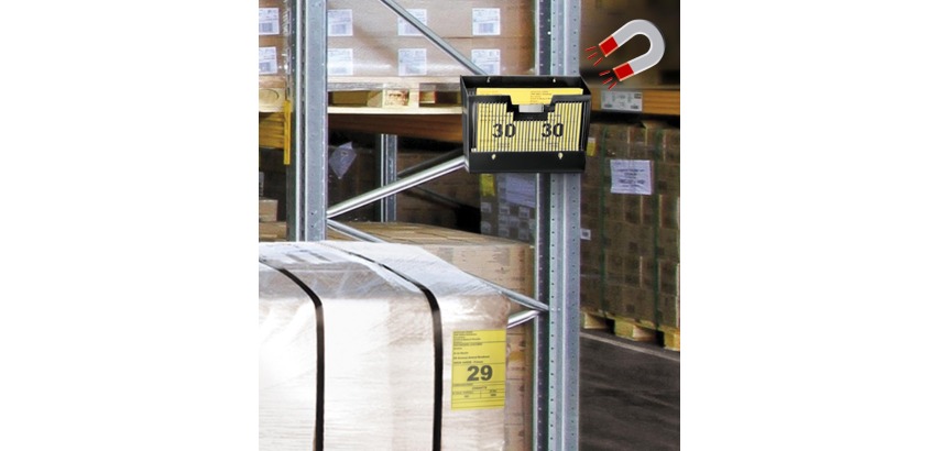 CEP First wandfolderhouder horizontaal, 1 vak, magnetisch, zwart