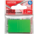 OFFICE products index, 25 x 43 mm, sachet suspendu de 50 pièces, vert