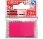 OFFICE products index, 25 x 43 mm, sachet suspendu de 50 pièces, rose