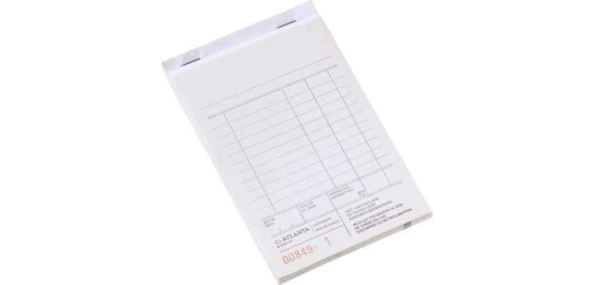 Atlanta by Jalema cash register pads, white, pack of 5 pieces (Dutch)