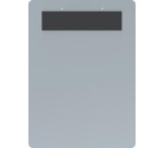 Porte-bloc MAUL A4 paysage avec bande magnétique aluminium