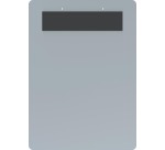 Porte-bloc MAUL A4 paysage avec bande magnétique aluminium