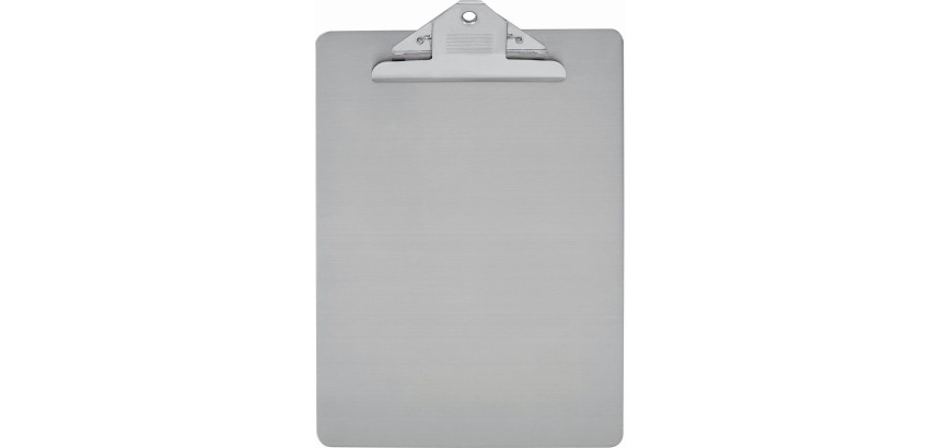 Porte-bloc MAUL A4 portrait pince plaque inox
