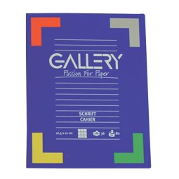 Gallery cahier, 72 pages, ligné