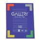 Gallery schrift, ft 16,5 x 21 cm, gelijnd, 72 bladzijden