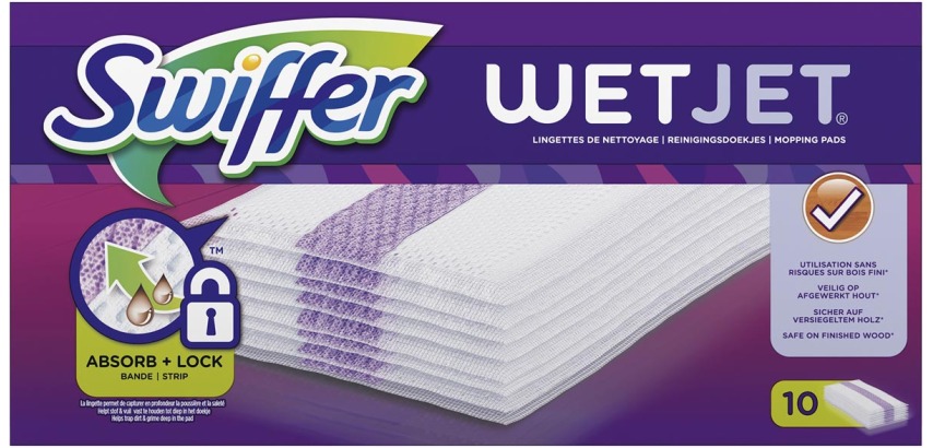 Lingettes sèches Swiffer Wetjet - Boite de 12