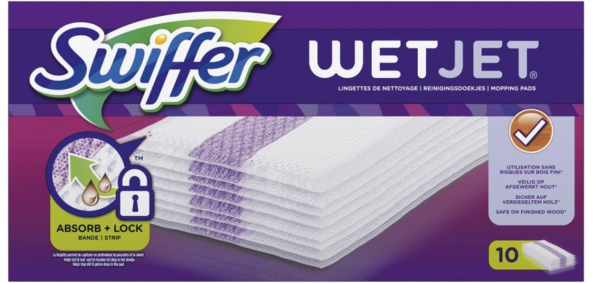 Lingettes sèches Swiffer Wetjet - Boite de 12