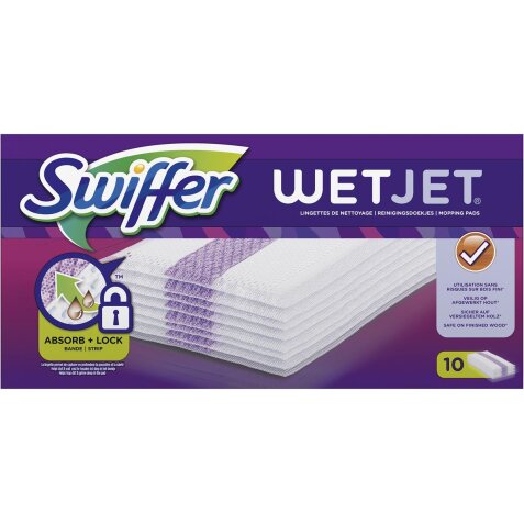 Trockene Swiffer Wetjet Reinigungstücher - Packung mit 12 Stück