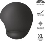 Trust BigFoot XL tapis de souris avec repose-poignet en gel, noir