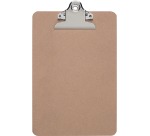 Maul Classic Clipboard, in wood hardboard, A5 portrait, brown