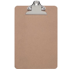 Maul Porte-bloc Classic, en isorel bois, A5 portrait, brun