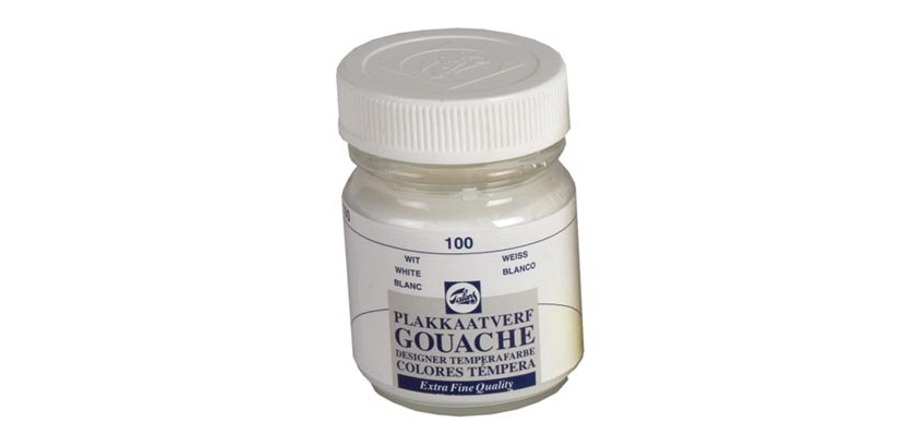 Talens gouache Extra Fine, flacon de 50 ml, blanc