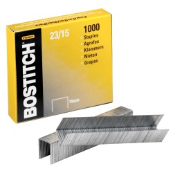 Bostitch nietjes 23-15-1M, 15 mm, verzinkt, voor B310HDS, 00540, HD-23L17, HD-12F