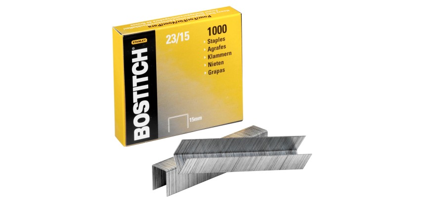 Bostitch agrafes 23-15-1M, 15 mm, pour B310HDS, 00540, HD-23L17, HD-12F