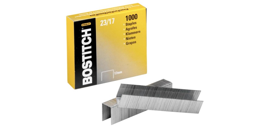 Bostitch nietjes 23-17-1M, 17 mm, verzinkt, voor 00540, HD-23L17, HD-12F