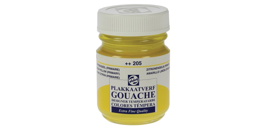 Talens Gouache Extra Fein 50 ml Flasche, Zitronengrün
