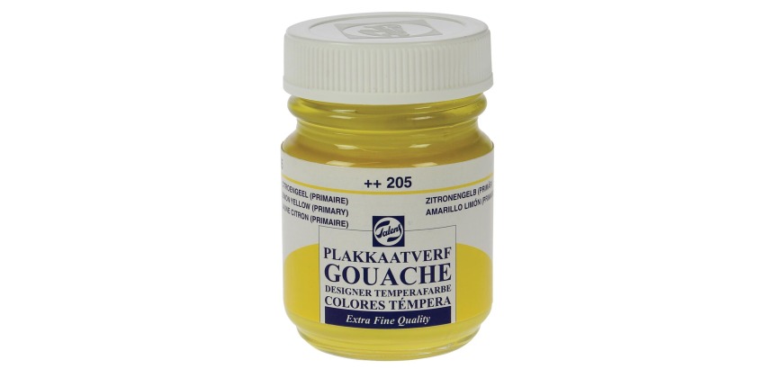 Talens Extra Fine Gouache Bottle of 50 ml, Lemon Green