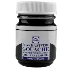 Talens gouache Extra Fine flacon de 50 ml, noir neutre