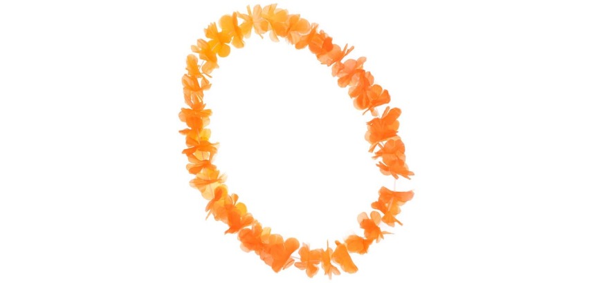 Orange Hawaiian crown