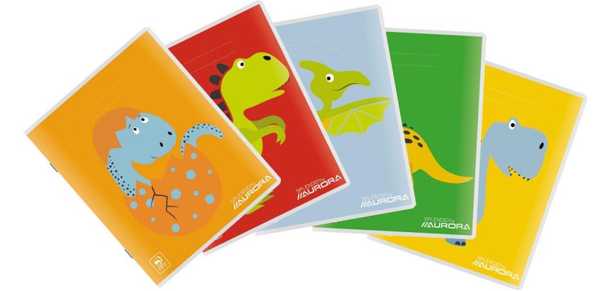 Aurora cahier ligné 5/3/5 mm