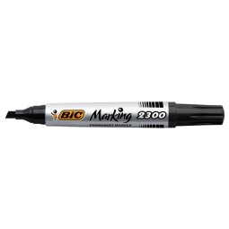 Bic marqueur permanent 2000-2300 noir, largeur de trait: 3 - 5,5 mm, pointe biseautée