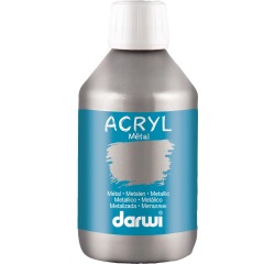 Darwi Metal effect acrylverf zilver