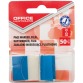 Office Products index, 25 x 43 mm, blister de 50 pièces, bleu