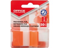 OFFICE products index, 25 x 43 mm, blister de 50 pièces, orange