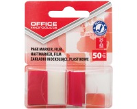 OFFICE products index, 25 x 43 mm, blister de 50 pièces, rouge