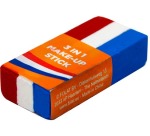 Oranje schminkstick, rood-wit-blauw