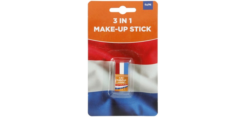 Oranje schminkstick, rood-wit-blauw