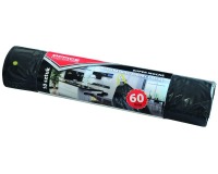 OFFICE products vuilniszak, LDPE, 25 micron, 60 liter, zwart, rol van 10 stuks