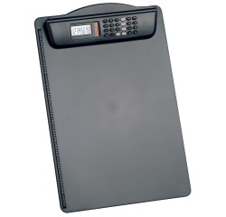 Porte-bloc MAUL A4 portrait + calculatrice noir