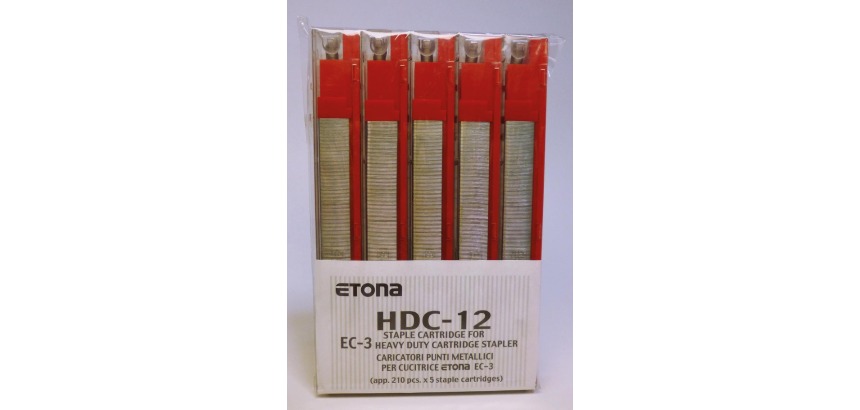 Etona-Kassette für Hefter EC-3, Kapazität 56 - 80 Blatt, Packung mit 5 Stück