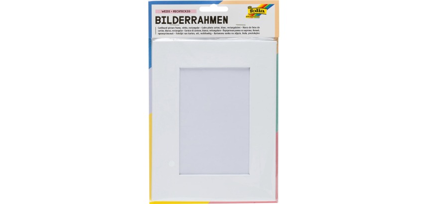 Folia photo frame 166x216mm white cardboard