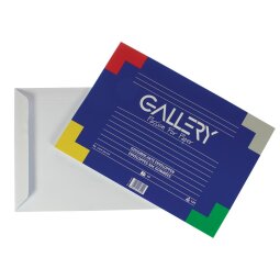 Gallery enveloppen ft 229 x 324 mm, gegomd, binnenzijde blauw, pak van 10 stuks