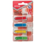 OFFICE products index, 12 x 43 mm, assorted colors, blister pack of 4 x 24 pieces