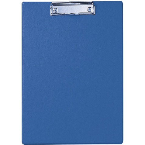 Maul plaque à pince, en PP, pour ft A4, bleu