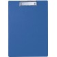 Maul plaque à pince, en PP, pour ft A4, bleu