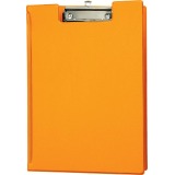 Maul Klemmbrett mit Klappe A4 Hochformat mit Stiftschlaufe PVC Neonorange