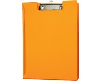 Maul Klemmbrett mit Klappe A4 Hochformat mit Stiftschlaufe PVC Neonorange