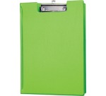 Maul A4 Portrait Clipboard with Flap and Pen Loop, Neon Green PVC