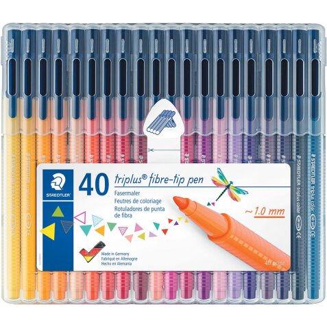 Staedtler feutre Triplus Color, étui chevalet de 40 couleurs