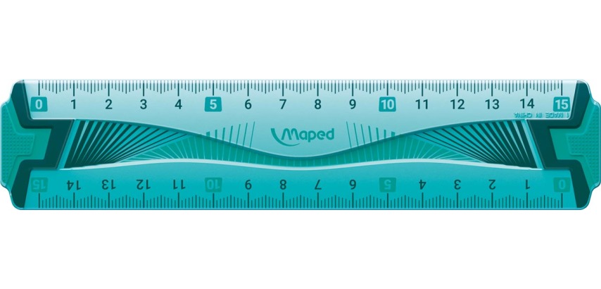 Maped latte Flex incassable, 15 cm, double graduation